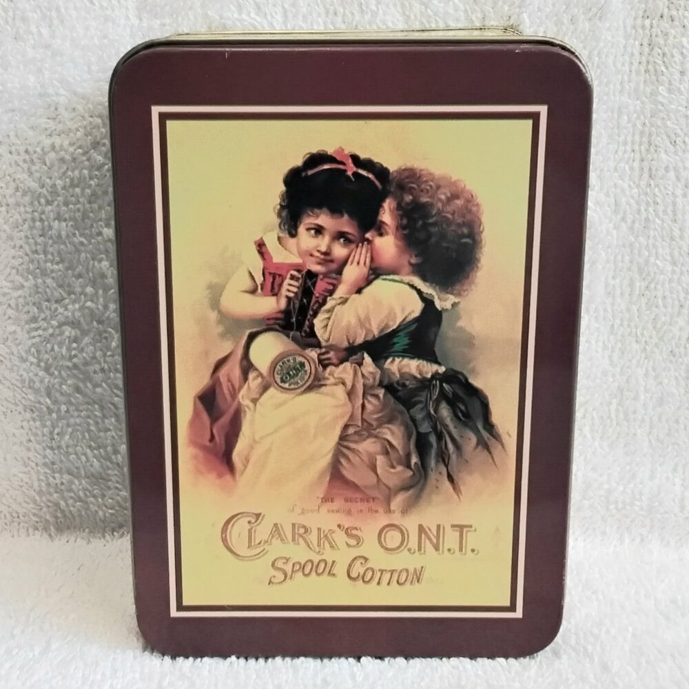 Vintage Clark's O.N.T. Spool Cotton Collector's Tin!!